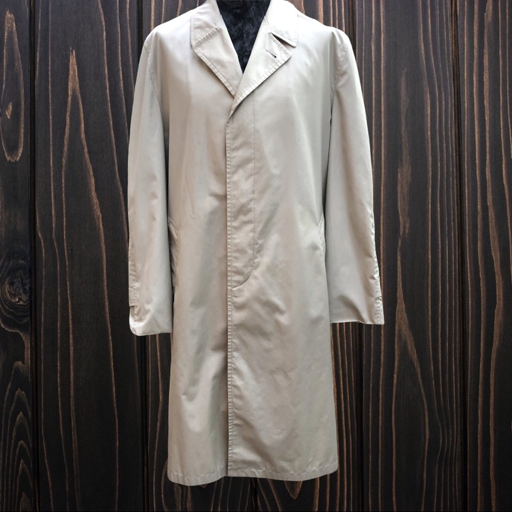 Hart Schaffner & Marx Tan Raincoat mens 44L